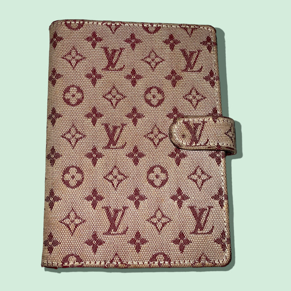 Louis Vuitton Bordeaux Monogram Small Ring Agenda PM - Picture 1 of 7